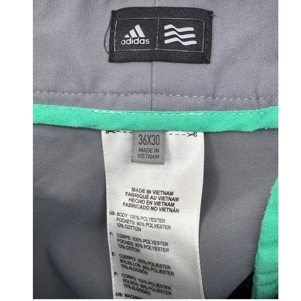 Adidas Puremotion Stretch Golf Pants Mens 36x30‎ Gray Performance  Straight Leg